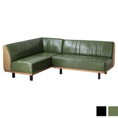 選べる黒とグリーンのダインングソファ｜クラシックなヴィンテージ感で魅せる2色展開