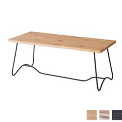 ブルックリンスタイルのセンターテーブル | 幅100cm | ブラックアイアン