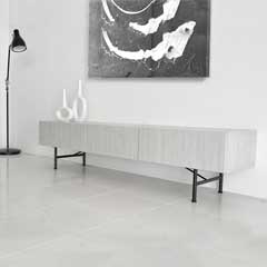 韓国インテリアに映える和紙調テレビボード｜リモコン対応フラップ扉のリビング収納｜幅180cm