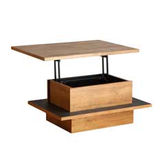 暮らしを整えるヴィンテージローテーブル｜リフトアップテーブル