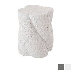 トレンド感あふれるテラゾー柄のサイドテーブル｜洗練された石調デザイン