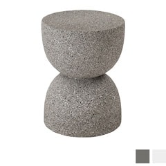 テラゾー柄サイドテーブル ｜モダンインテリアに映える石調デザイン
