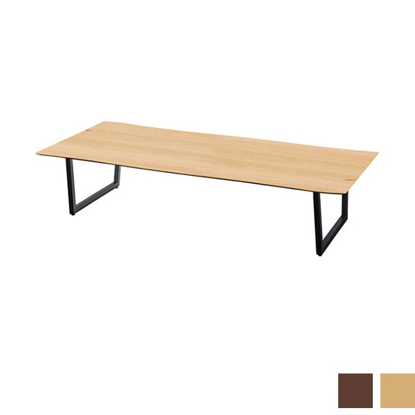 スクエアなブラックの脚のセンターテーブル | ruca | 幅180cm