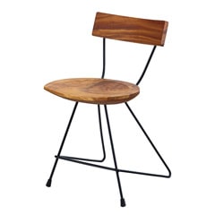 天然木のモンキーポッドを使用したダイニングチェア |インダストリアル