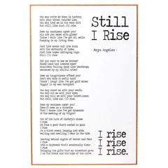アートパネル｜「Still I Rise」マヤ・アンジェロウ