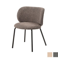 背中までやさしく包む北欧モダンの大きな背もたれダイニングチェア