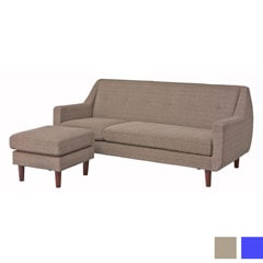 3人掛けのファブリックソファ | カフェスタイル