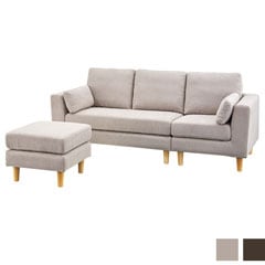 シンプルなデザインが魅力！ゆとりのある3人掛けソファ | ベーシックなインテリア