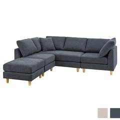 リラックス感のある大型コーナーソファ | 海外インテリア