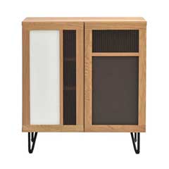 大人のリビングを彩るサイドボード｜ナチュラルとモダンの融合｜幅75cm