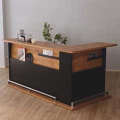 ヴィンテージ空間を格上げするバーカウンター｜120・170cm