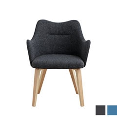 アームチェアで魅せる北欧モダン｜ブルー＆グレーのやさしい空間演出