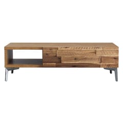 レンガ調の木材のセンターテーブル | ブルックリンスタイル