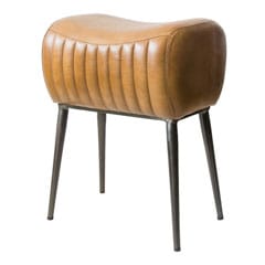 レザーの玄関用スツール｜ヴィンテージデザイン