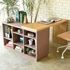 北欧モダンデスクシェルフ｜収納と作業を両立するスマート設計｜幅120cm