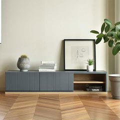 ニュアンスカラーが絶妙なTVボード｜幅160cm｜北欧モダンデザイン