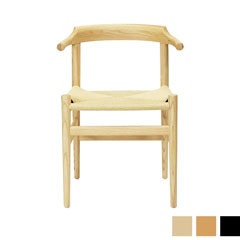 ダイニングチェア ペーパーコード 木製 座面高46cm 完成品｜リプロダクト