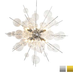 泡のような輝きを纏うバブルシャンデリア｜LEDで魅せるアート照明