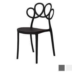 シンプルモダンなダイニングチェア｜スタッキング可｜曲線デザイン