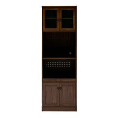リングの取っ手がちょっぴりアンティークなレンジ台キッチン収納