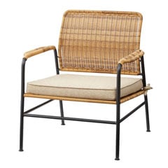 人工ラタンのスタイリッシュなラウンジチェア｜西海岸インテリア