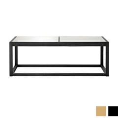 ガラス天板のセンターテーブ｜シンプルモダン