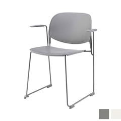 ミニマルモダンな樹脂アームチェア｜軽快デザインで空間を引き締める