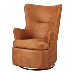 ヴィンテージテイストな回転式ロッキングチェア｜ミッドセンチュリー