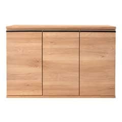 北欧ナチュラルキャビネットドアタイプ｜奥行スリムな収納ボード｜幅120cm