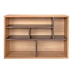 北欧ナチュラルオープンキャビネット｜奥行スリムなシェルフ収納｜幅120cm