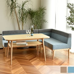 カフェのように心地よく佇む北欧ナチュラルダイニングソファ｜幅120cm