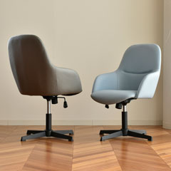 北欧モダンなワークチェア｜曲線フォルムが美しい昇降回転式デスクチェア