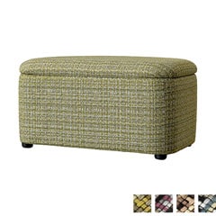 カフェヴィンテージを彩る収納ボックススツール｜ツイード調ファブリックのかわいいデザイン