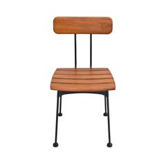 天然木×アイアンのカフェヴィンテージダイニングチェア｜大人ナチュラルデザイン