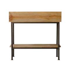 無垢材×アイアンのプランターシェルフ｜重厚感と温もりを兼ね備えたディスプレイラック｜幅90cm