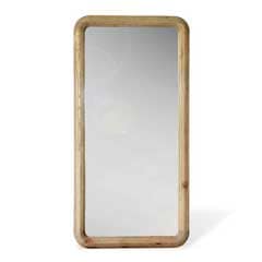 パイン古材のフレームミラー｜温もりを感じるナチュラルモダンな全身鏡