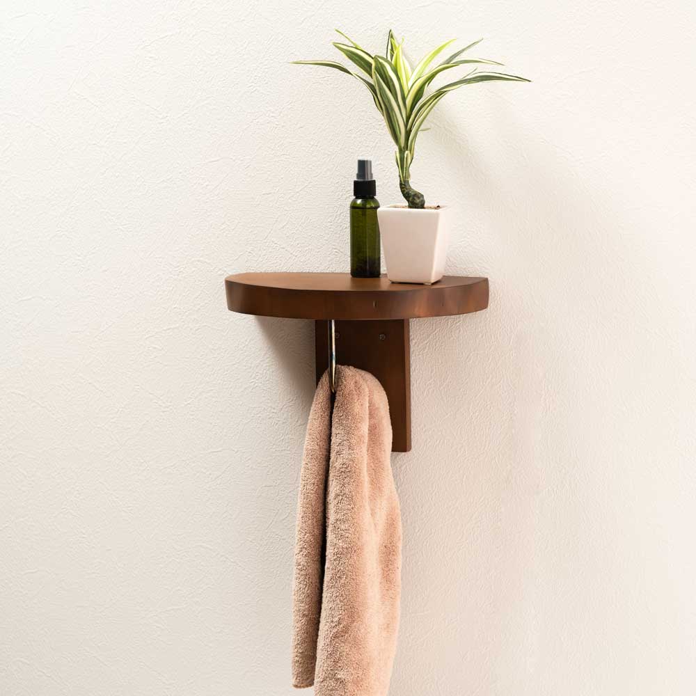 天然木ウォールシェルフ｜壁掛け収納ラックタイプ｜北欧ナチュラルインテリア