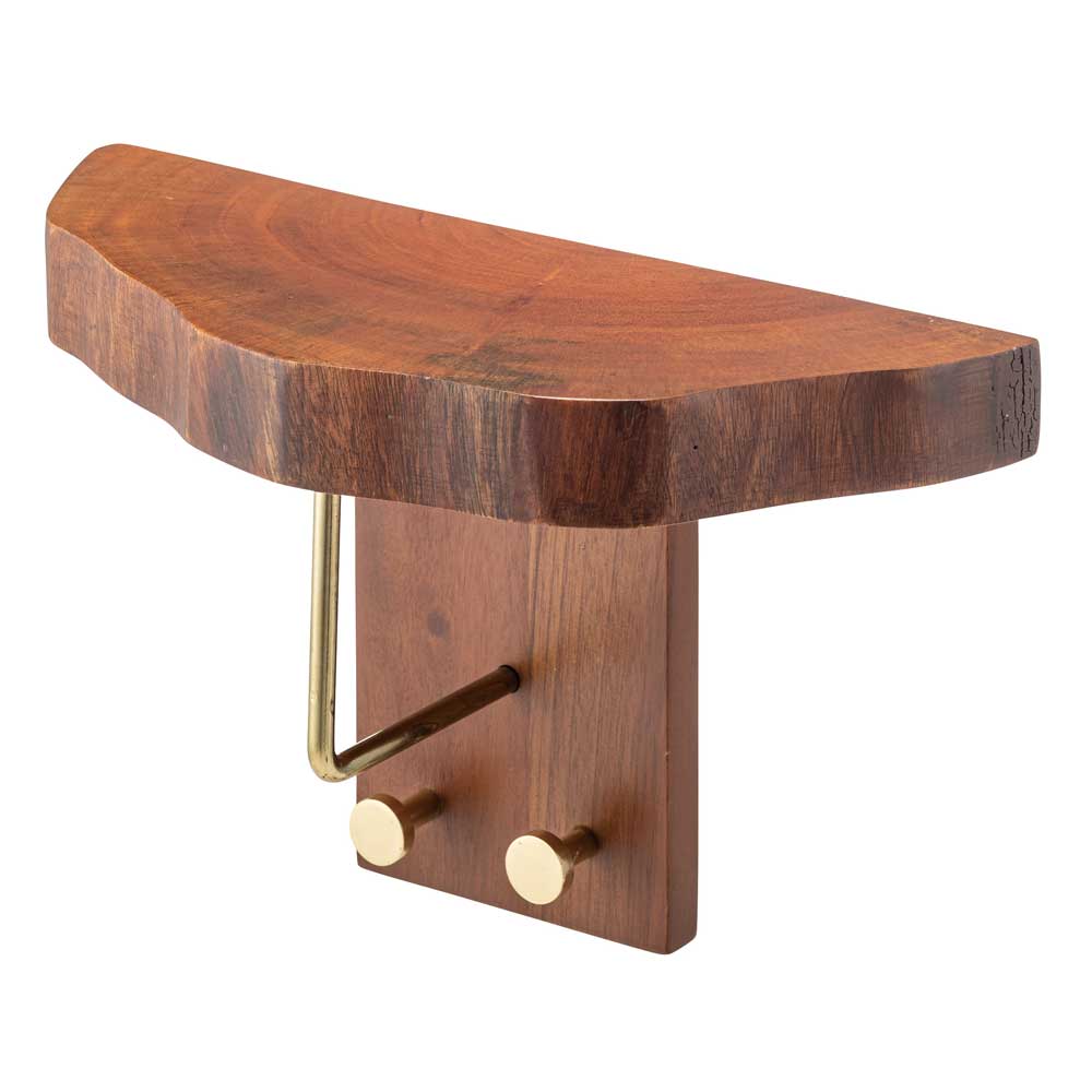 天然木ウォールシェルフ｜壁掛け収納ラックタイプ｜北欧ナチュラルインテリア