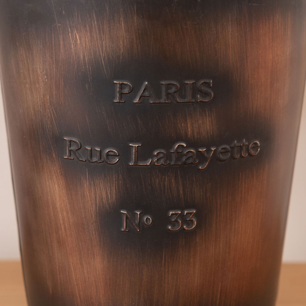 ヴィンテージ風スチールバケツ型プランターカバー|インダストリアルインテリアに最適