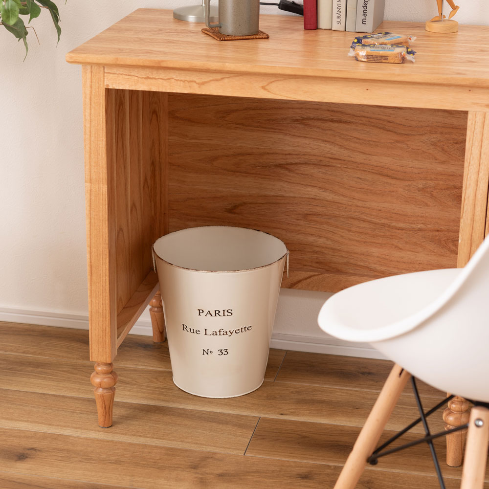 ヴィンテージ風スチールバケツ型プランターカバー|インダストリアルインテリアに最適