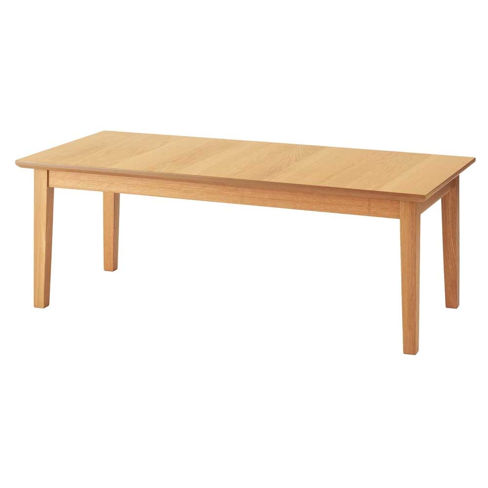 ナチュラルウッド ローテーブル 縦目が美しいナチュラルウッドリビングテーブル｜広く使えるロー