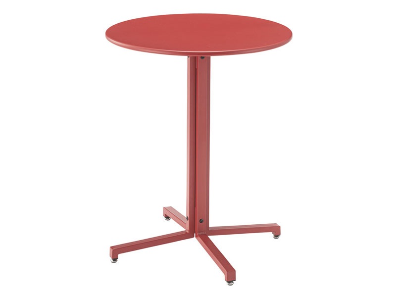 丸型スチールテーブル｜高さ73cm｜カジュアルオフィスインテリア