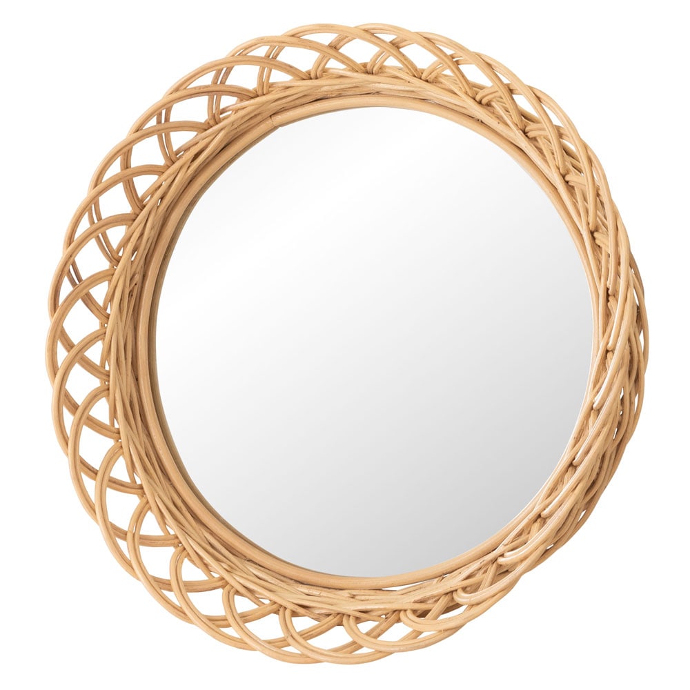 ラタン製サークルミラー｜天然素材で叶えるおしゃれな壁掛けインテリア