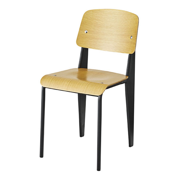 木調の座面とスチールの脚のツートンカラー | スタンダード