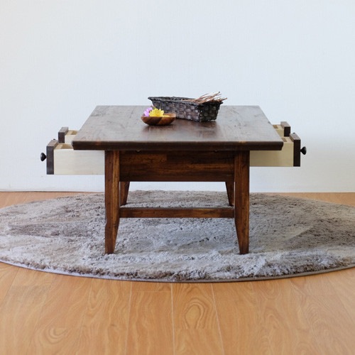 センターテーブル 引き出し収納 ZE【幅100cm】 和モダンインテリア