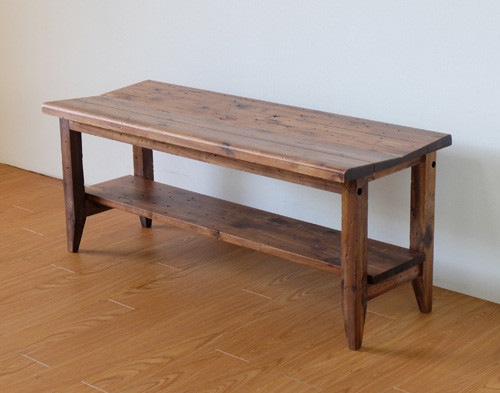 ダイニング ベンチ 古材風 ZE【幅100cm】 和モダンインテリア