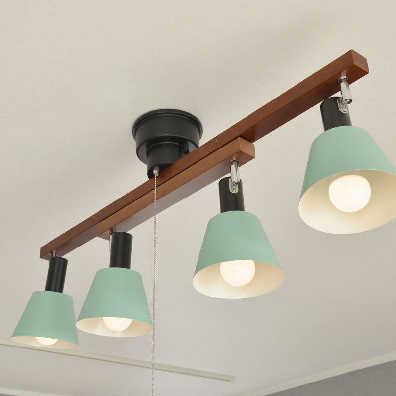 シックなカラーの4灯シーリングライト｜クロスデザイン | インテリア