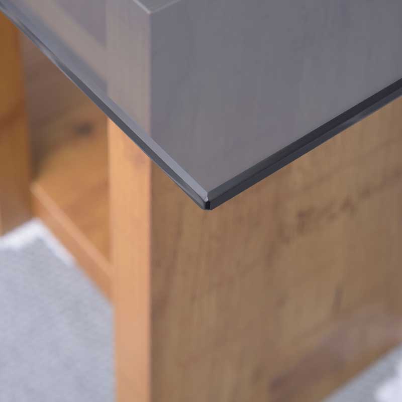 ミニマルなガラス天板センターテーブル|幅100cm|ナチュラルにもモダンにも馴染む万能デザイン