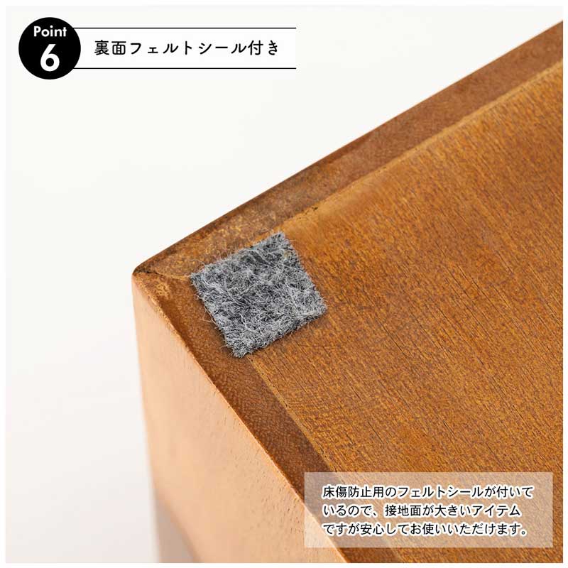 木の温もりを感じるウッドスツール｜天然木の美しい木目と重厚感