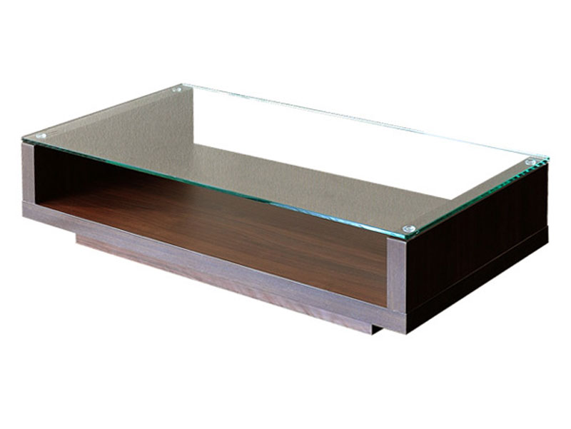 ガラス天板のシンプルモダンなセンターテーブル｜幅90cm | インテリア